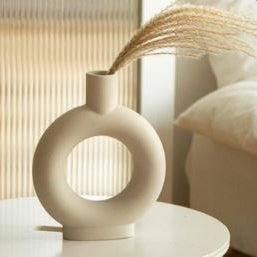 Nordic Ceramic Vase Home Decoration Decoration White Vegetarian
