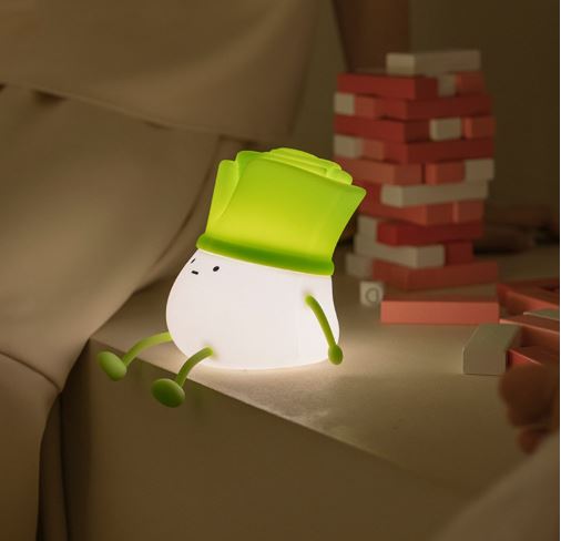 Green Chinese OnionNight Light Decompression Desktop Decoration Home Decor