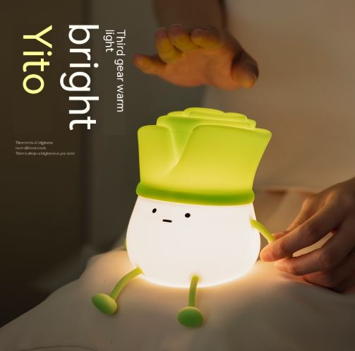 Green Chinese OnionNight Light Decompression Desktop Decoration Home Decor