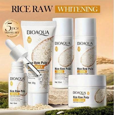 BIOAQUA - Rice Raw Pulp Rejuvenating Set