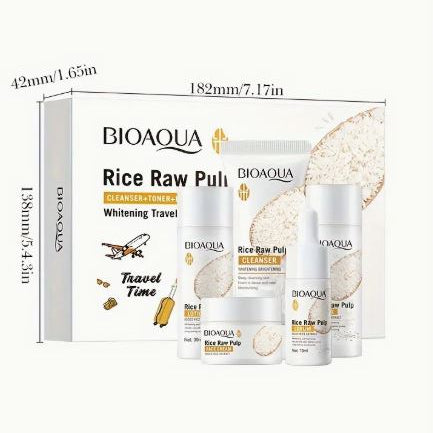 BIOAQUA - Rice Raw Pulp Rejuvenating Set