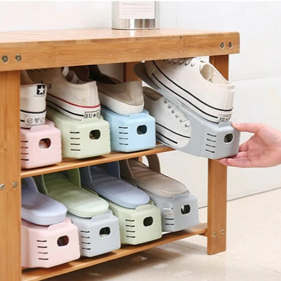Height Adjustable Shoe Rack