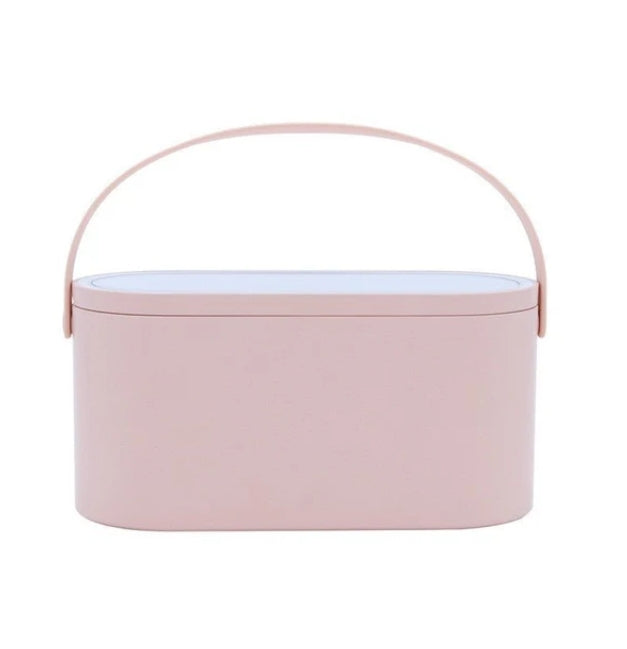 Portable LED Light Storage Box Beauty And Makeup Mirror