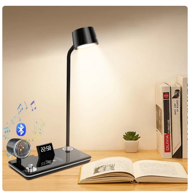4-in-1 Wireless Charger with BT Speaker