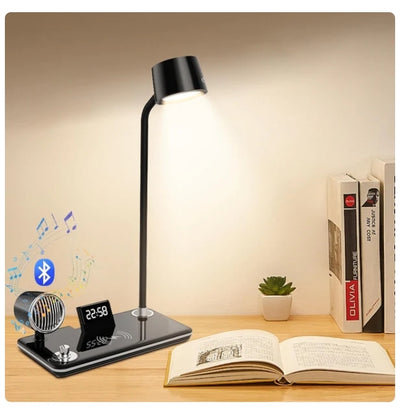 4-in-1 Wireless Charger with BT Speaker