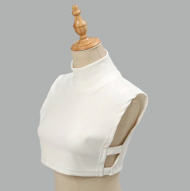 Dralon Detachable Collar White Women's Fashion Soft
