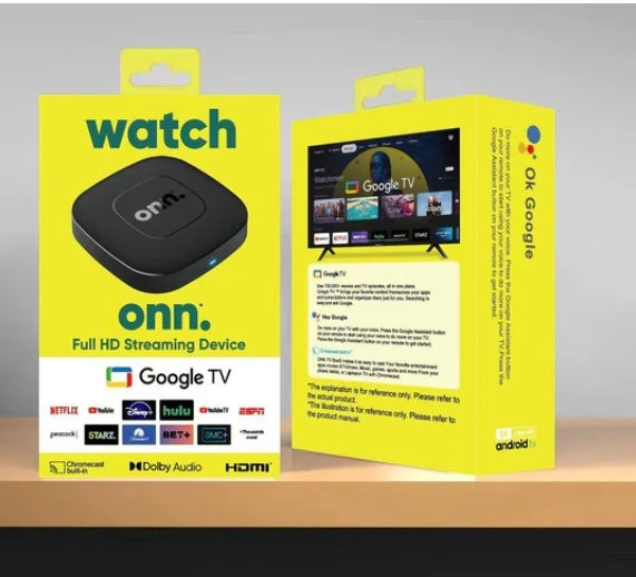 ONN - Full HD Streaming Device with Google TV