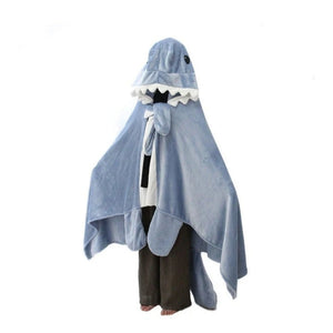 Cute Shark Sleeping Bag Shawl Cape Home