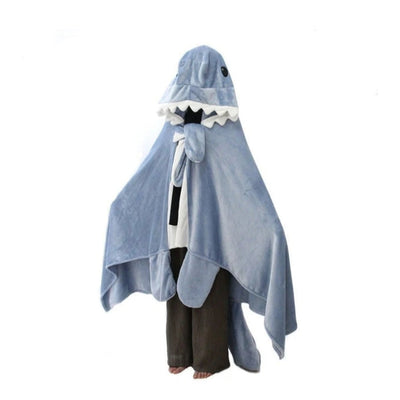 Cute Shark Sleeping Bag Shawl Cape Home