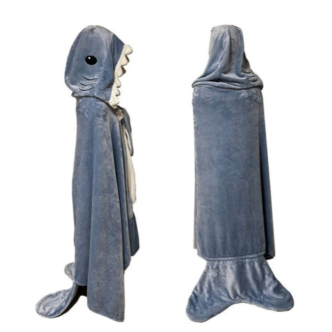 Cute Shark Sleeping Bag Shawl Cape Home