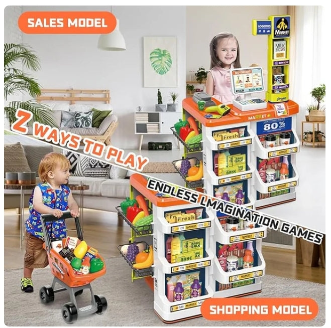 Supermarket Play Set for Kids