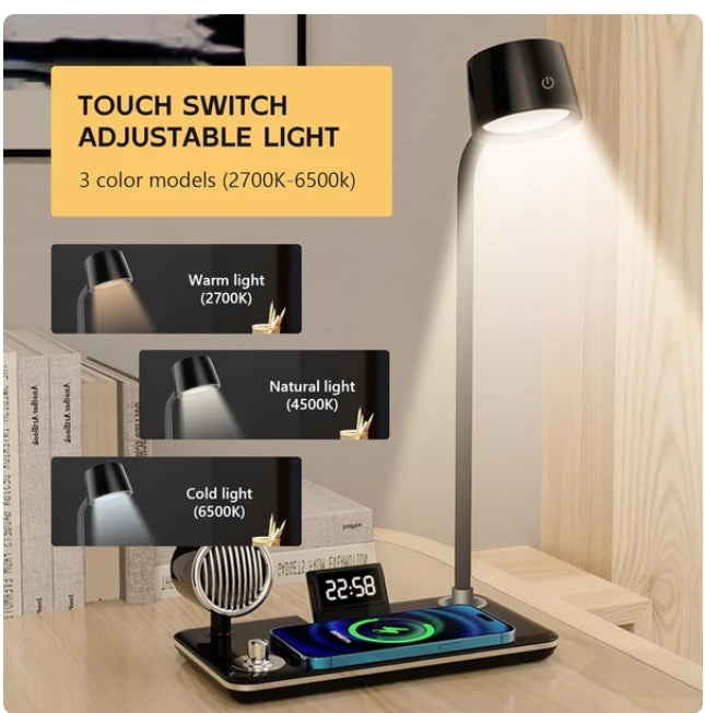 4-in-1 Wireless Charger with BT Speaker