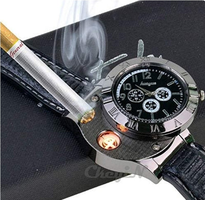 New Military USB Lighter Watch Men's
