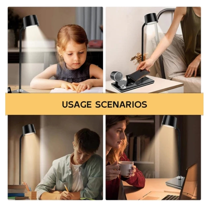 4-in-1 Wireless Charger with BT Speaker